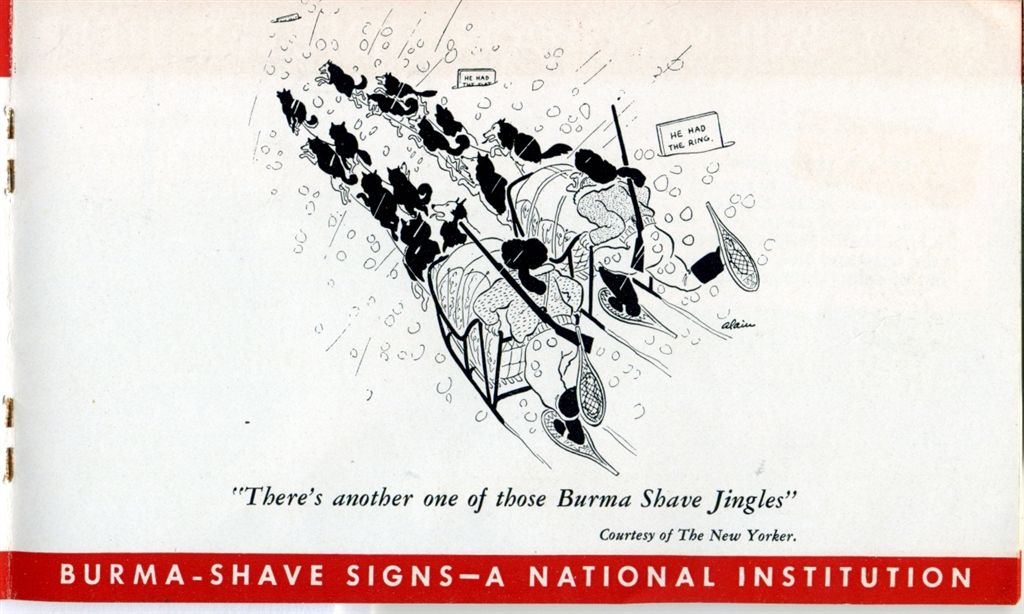 Burma-Shave brochure