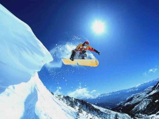 snowboarding