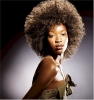 Afro hairstyle