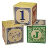 Wooden alphabet blocks